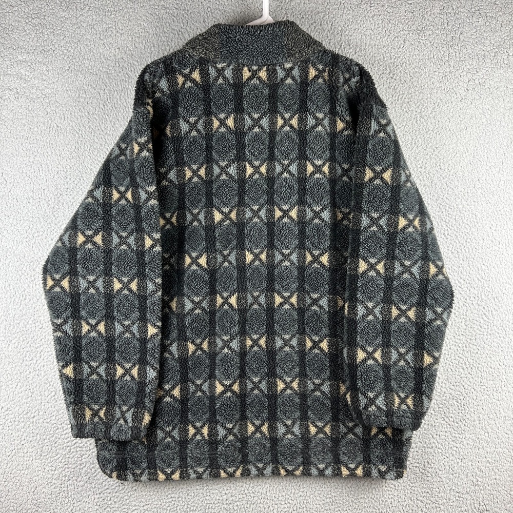 Vintage 90s North Face Snowflake 1/4 Zip Fleece Jacket Mens XL TG Aztec Pullover - Picture 6 of 12